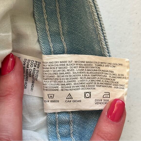 Nine West Light Wash Cropped Jean Capri Size 16 - Picture 12 of 13